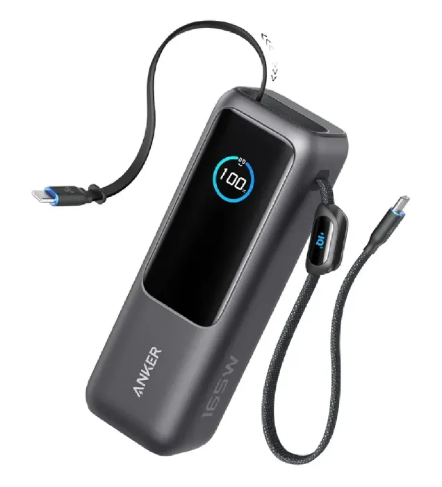 قیمت پاوربانک انکر مدل A1695 ظرفیت 25000 میلی آمپر ساعت به همراه دو کابل USB Type-C