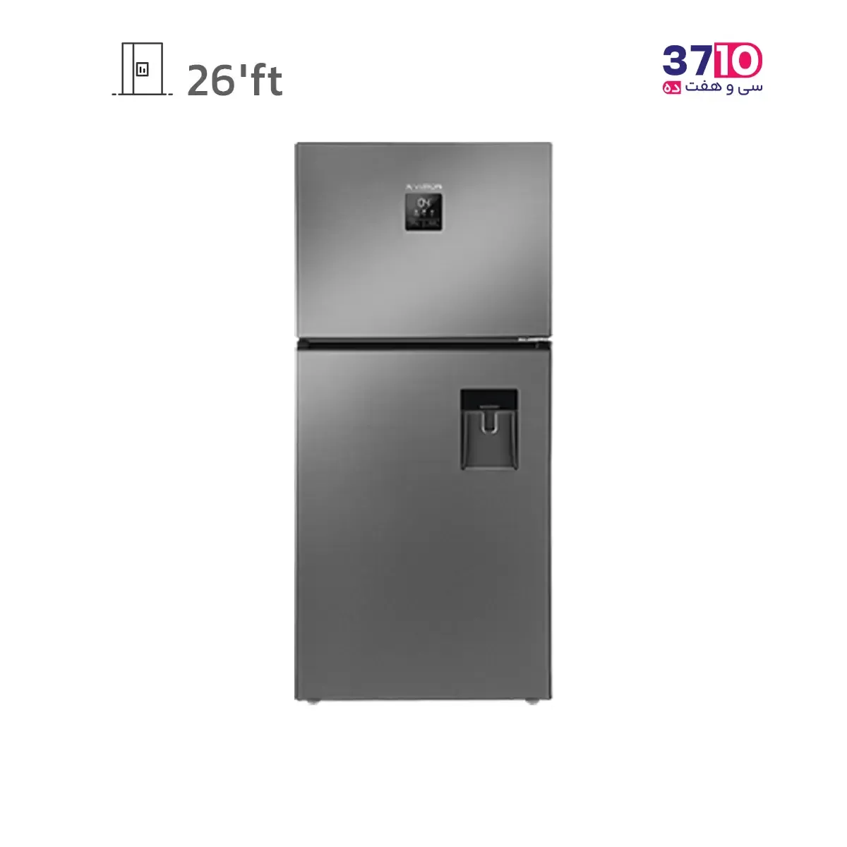 یخچال فریزر ایکس ویژن مدل TT582-ASD استيل