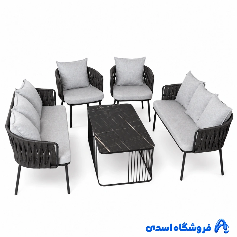 میز و صندلی نووا مدل کنزی 6 نفره