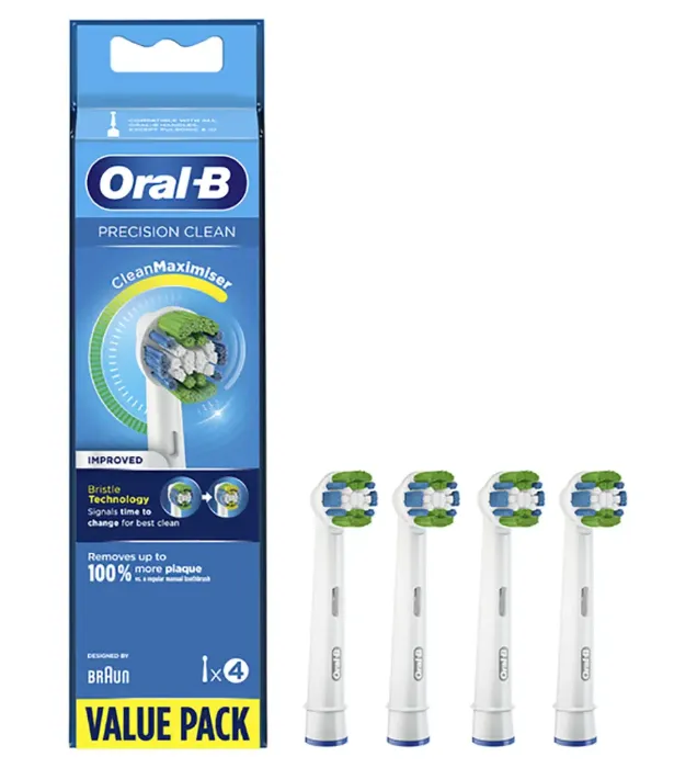 خرید سری یدک مسواک برقی اورال بی مدل Precision Clean بسته 4 عددی قیمت روز