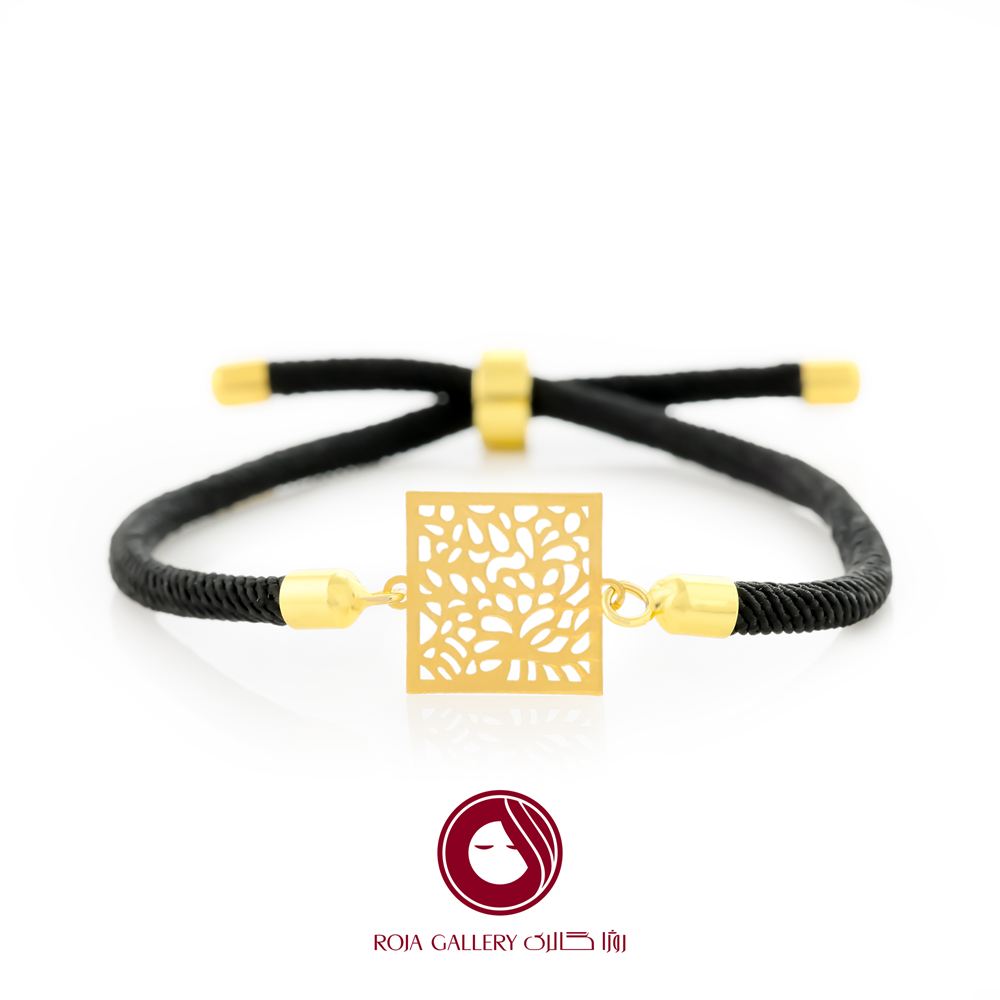دستبند بند و طلا طرح اسلیمی - کد CB - 83245