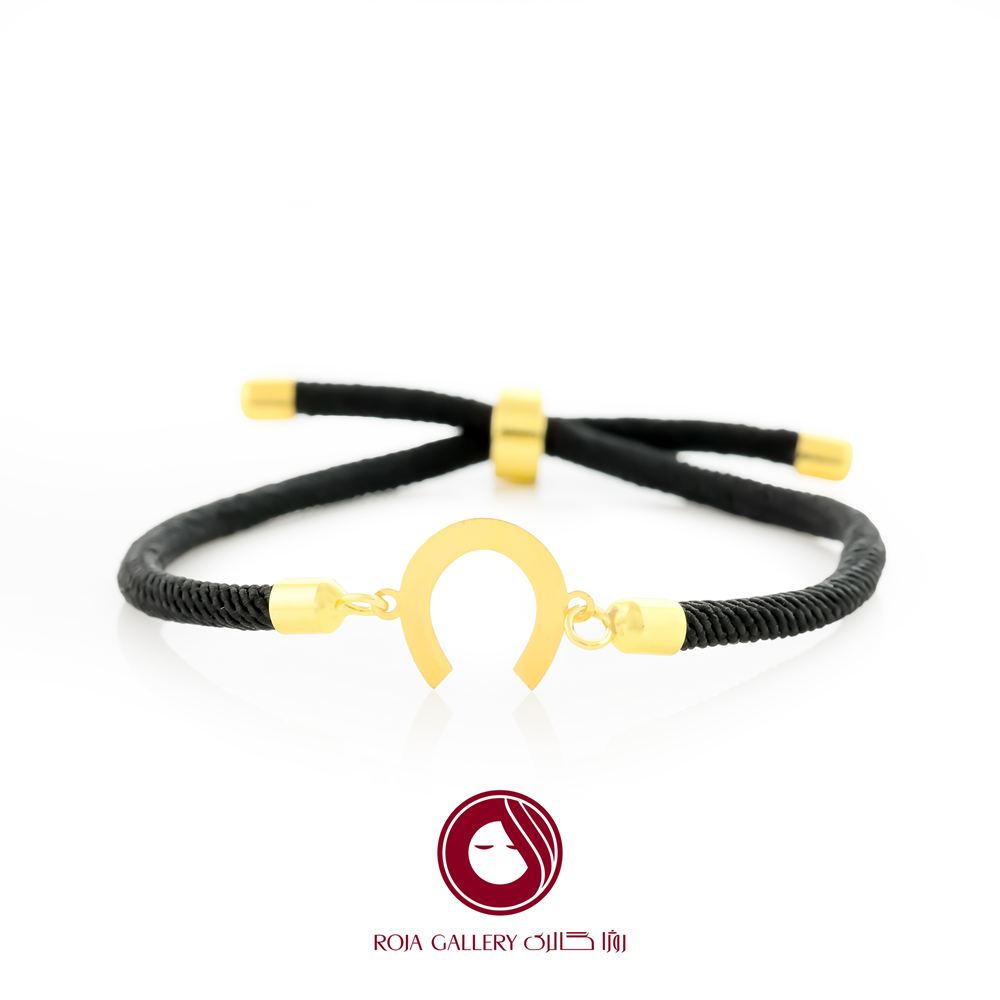 دستبند بند و طلا طرح نعل - کد CB - 83275