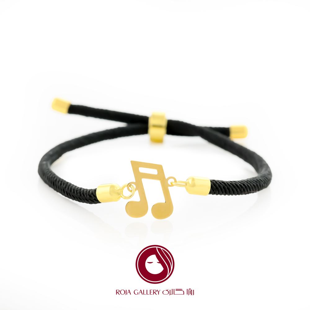 دستبند بند و طلا طرح نت موسیقی - کد CB - 83272