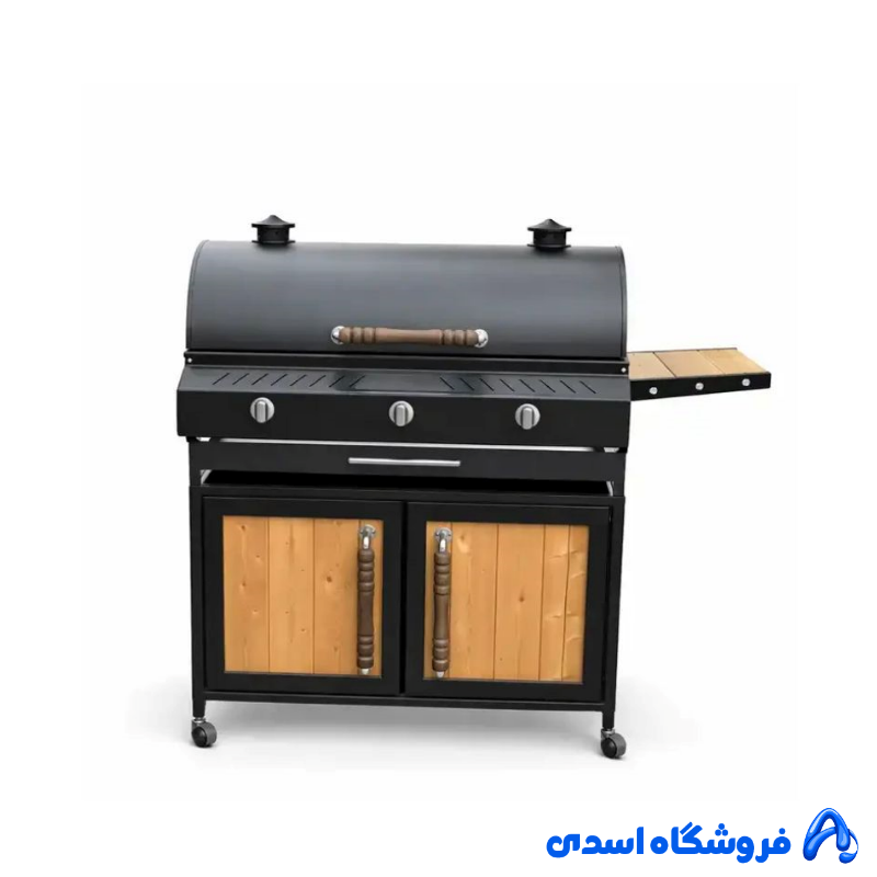 باربیکیو فلزی کابینت دار 100 سانتی