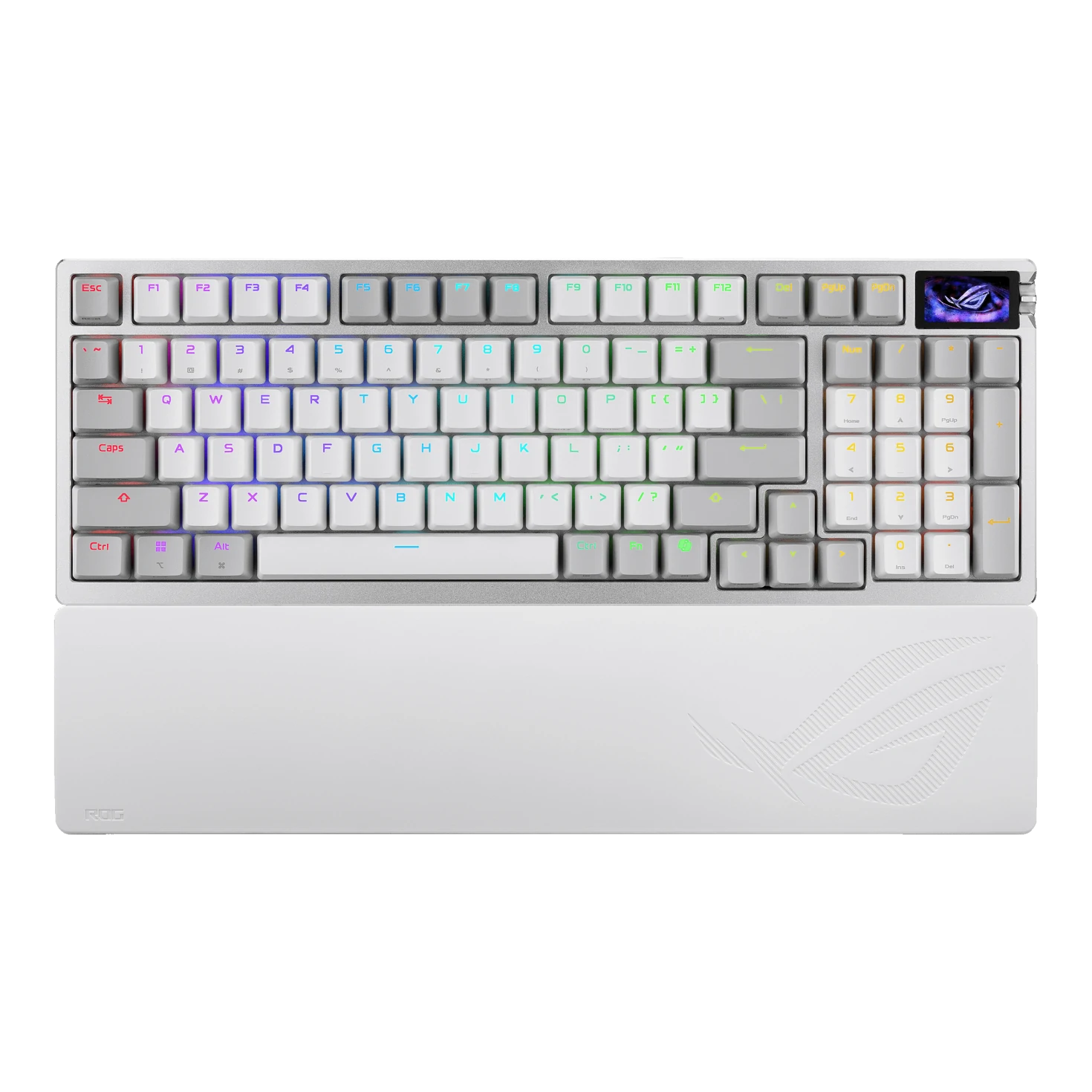 کیبورد گیمینگ بی‌سیم ایسوس M901 ROG AZOTH 96 HE/WHT/HFXV2/AR/ABS