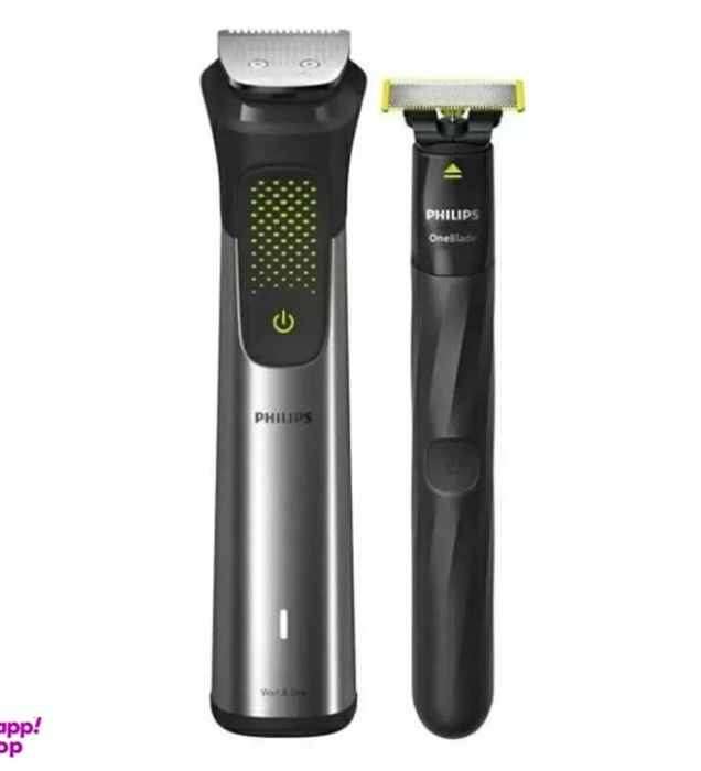 خرید ماشین اصلاح سر و صورت (ریش تراش) فیلیپس مدل MG9553 به همراه ماشین اصلاح وان بلید مجموعه 2 عددی قیمت روز