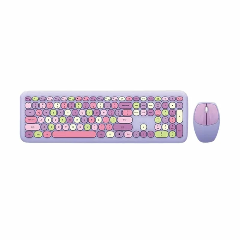 کیبورد و ماوس بی‌سیم مافی MOFII 666 Purple