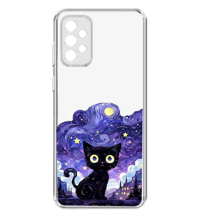 خرید کاور طرح Purple Cat برای گوشی سامسونگ Galaxy A73 قیمت روز