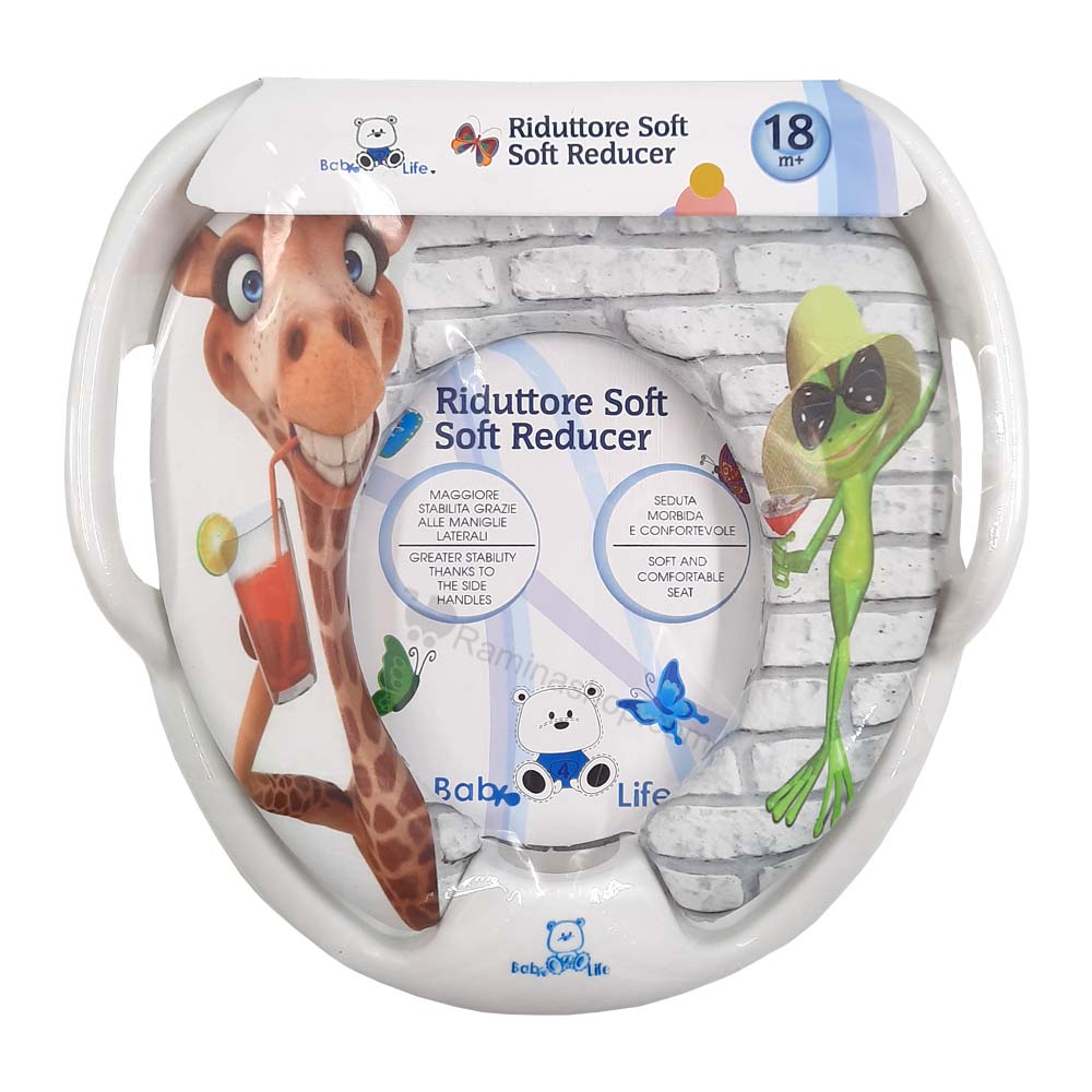 تبدیل توالت فرنگی طرح زرافه و قورباغه بیبی فورلایف Baby4life