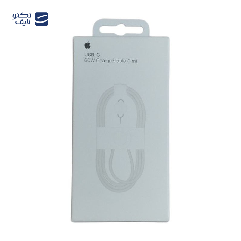 کابل دو سر تایپ سی 60 وات اپل طول 1 متر به همراه سوزن سیم کارت