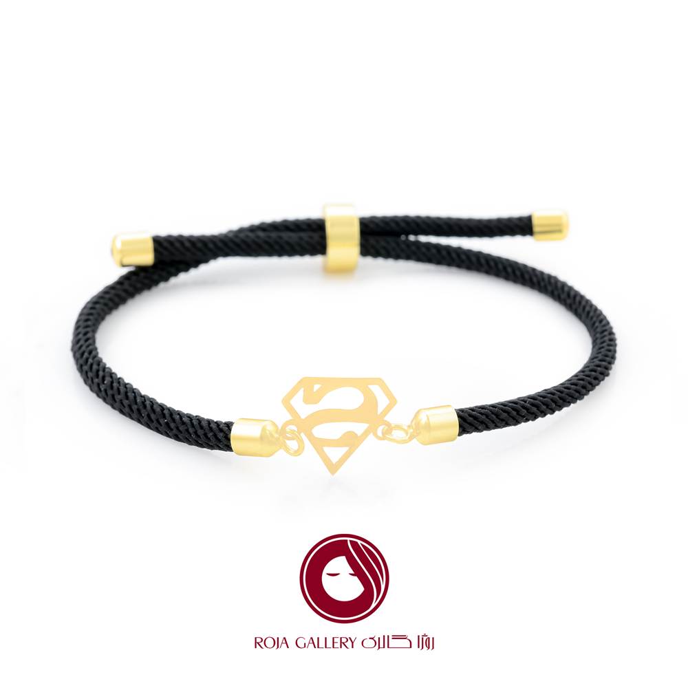 دستبند بند و طلا طرح سوپرمن - کد CB - 83279
