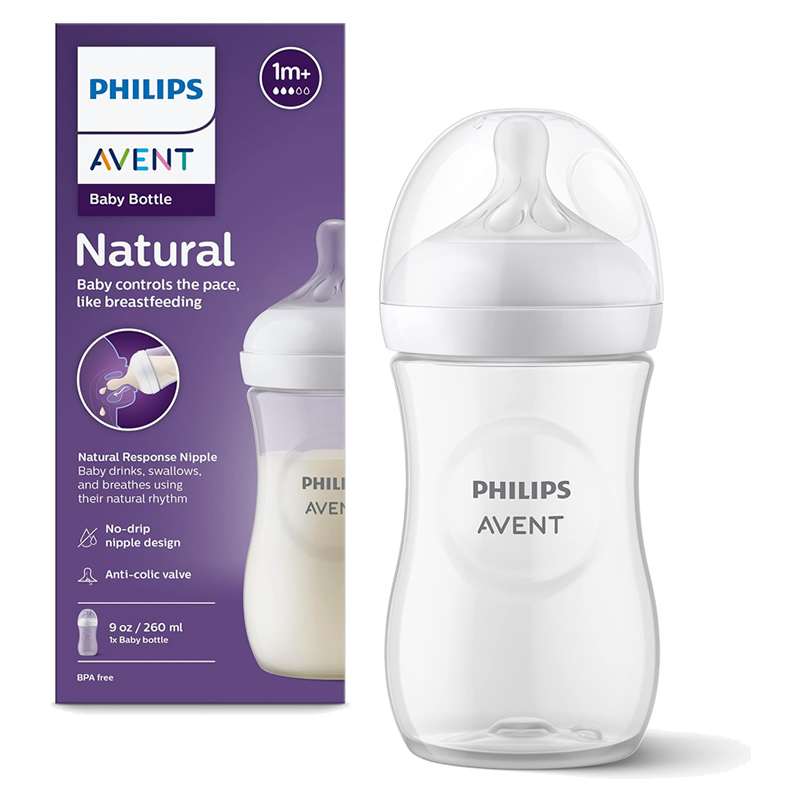 شیشه شیر طلقی 260 میل مدل Natural Response اونت Avent