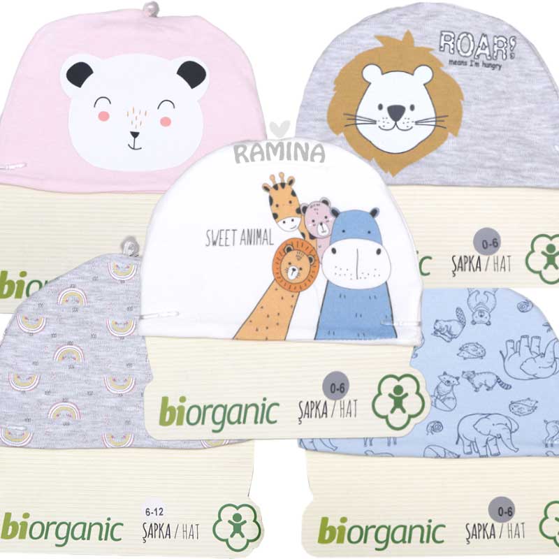 کلاه گرد نوزاد بی ارگانیک biorganic