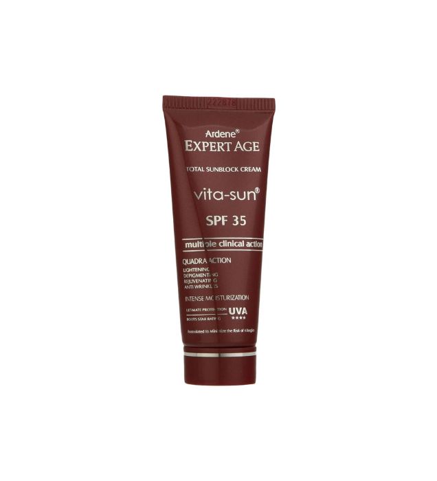 خرید کرم ضد آفتاب بی رنگ آردن با SPF 35 مدل Expert Age مناسب پوست معمولی حجم 45 میلی لیتر قیمت روز