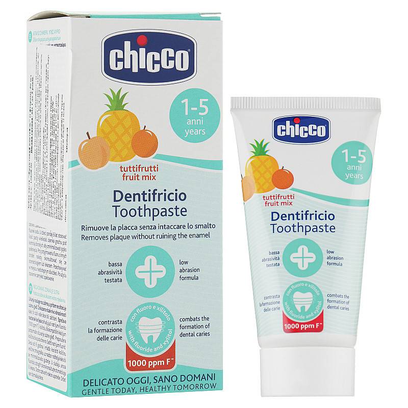 خمیر دندان کودک با طعم میوه ای چیکو chicco