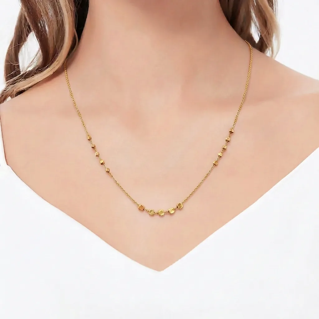 گردنبند طلا طرح گوی