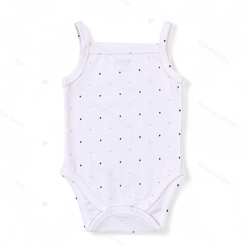 زیردکمه دار رکابی بندی نوزادی دخترانه طرح خرگوش بیبی فورلایف Baby4life