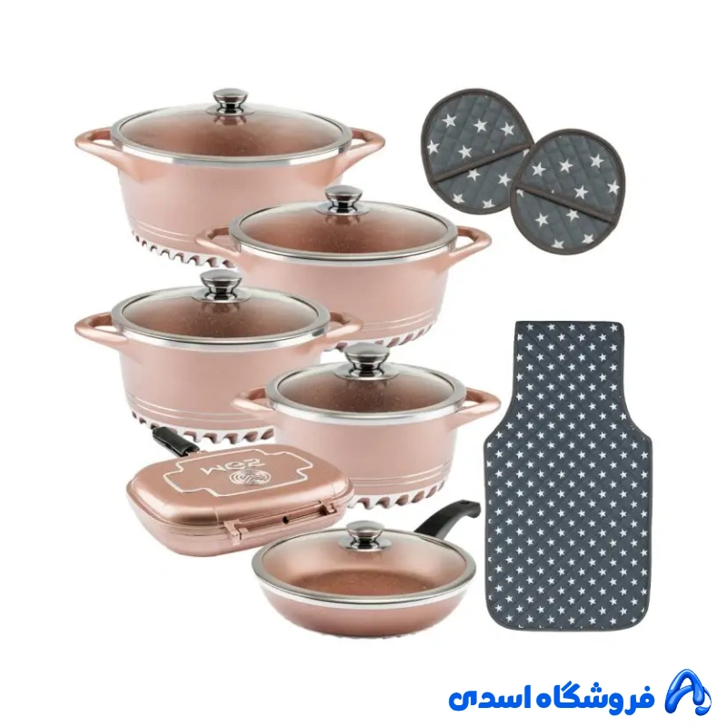 سرویس قابلمه 17 پارچه ام جی اس طرح ایتالیا C