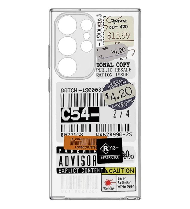 خرید کاور طرح بارکد برای گوشی سامسونگ Galaxy S25 Ultra قیمت روز
