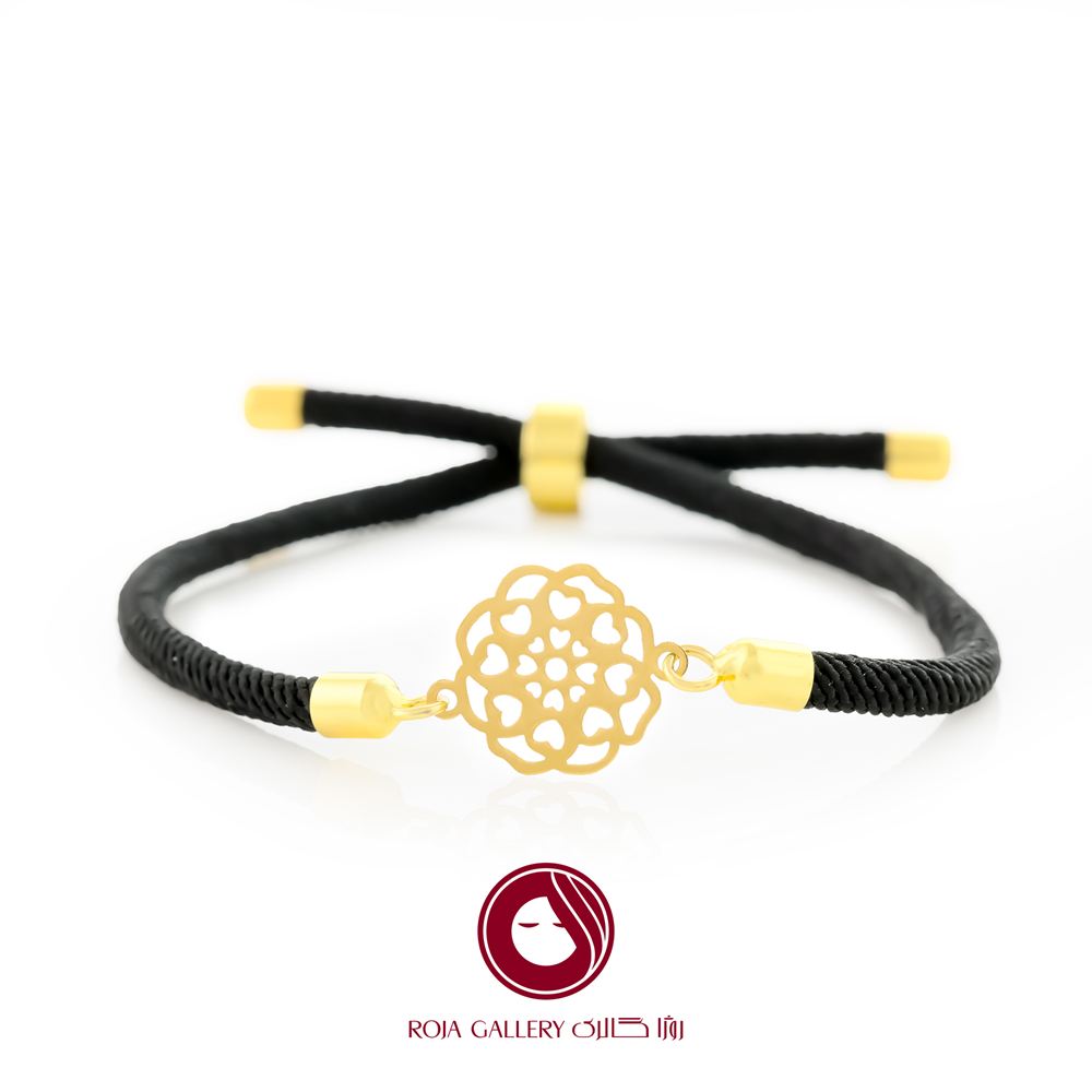 دستبند بند و طلا طرح اسلیمی - کد CB - 83249