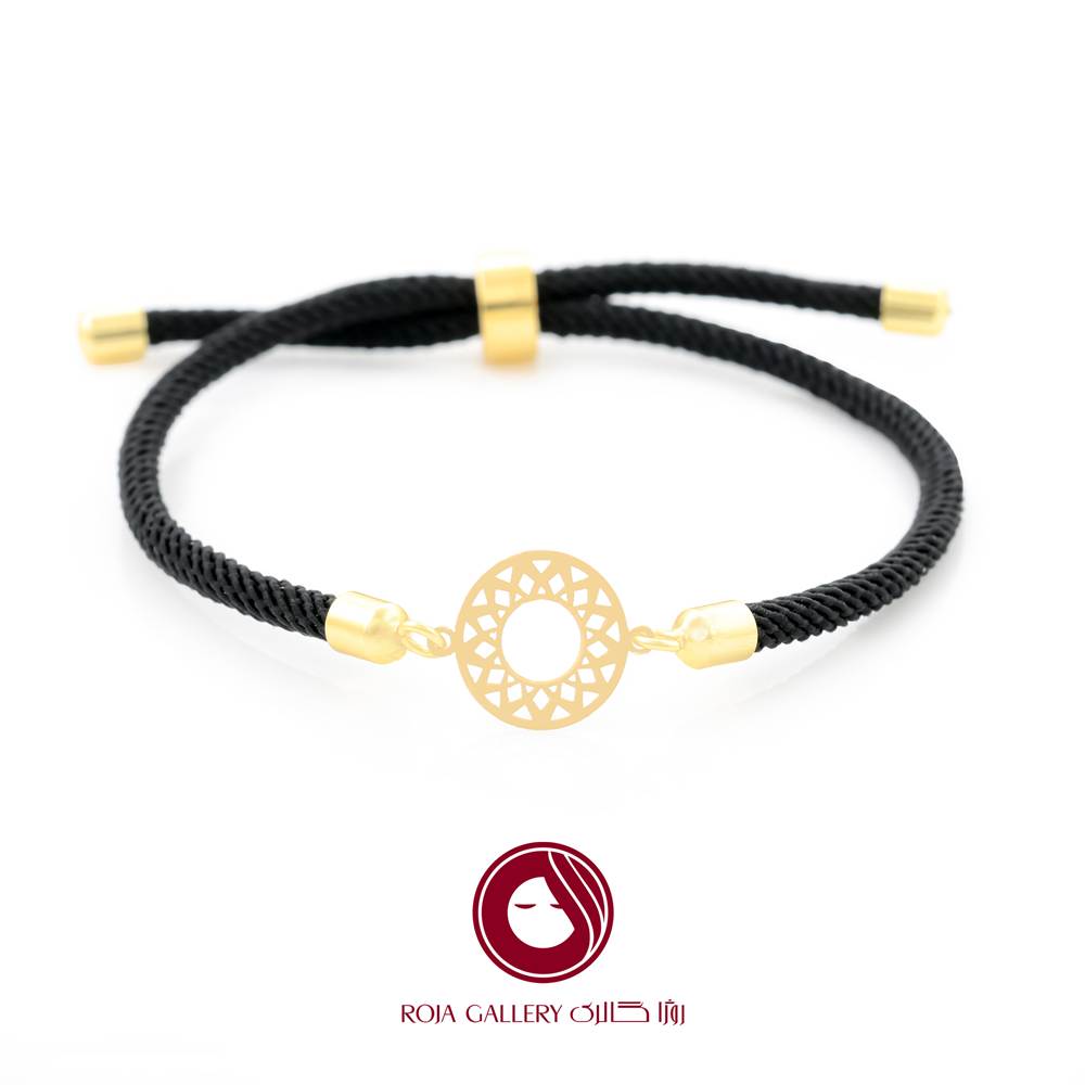 دستبند بند و طلا طرح اسلیمی - کد CB - 83259