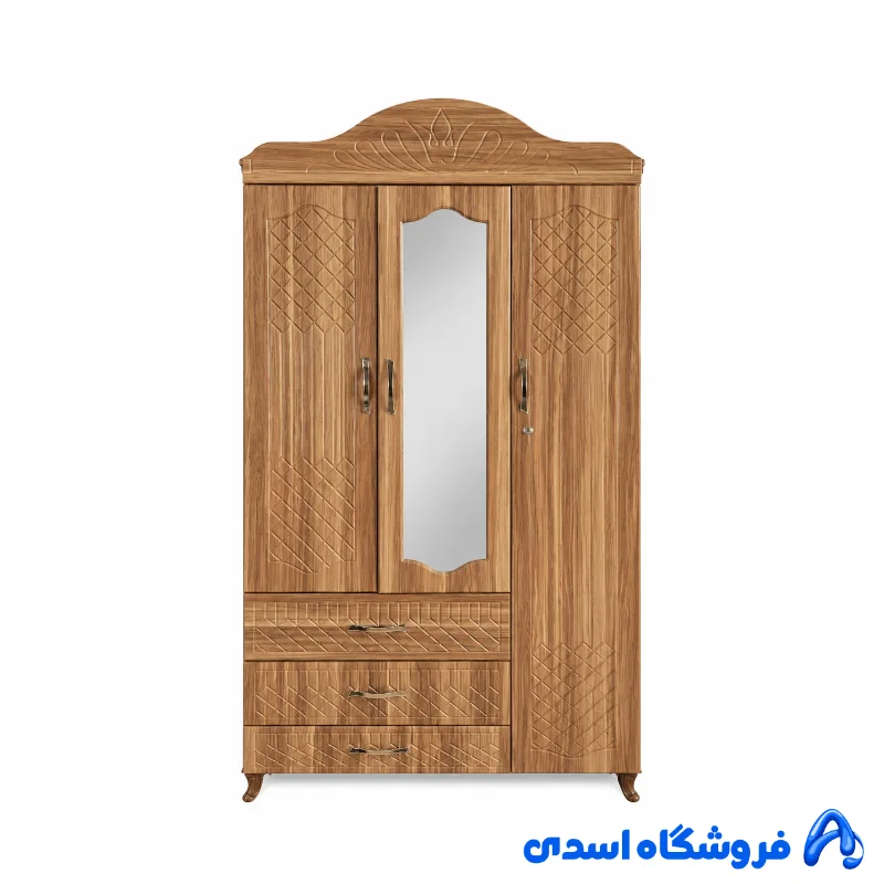 کمد سه درب آیینه دار کد 6188