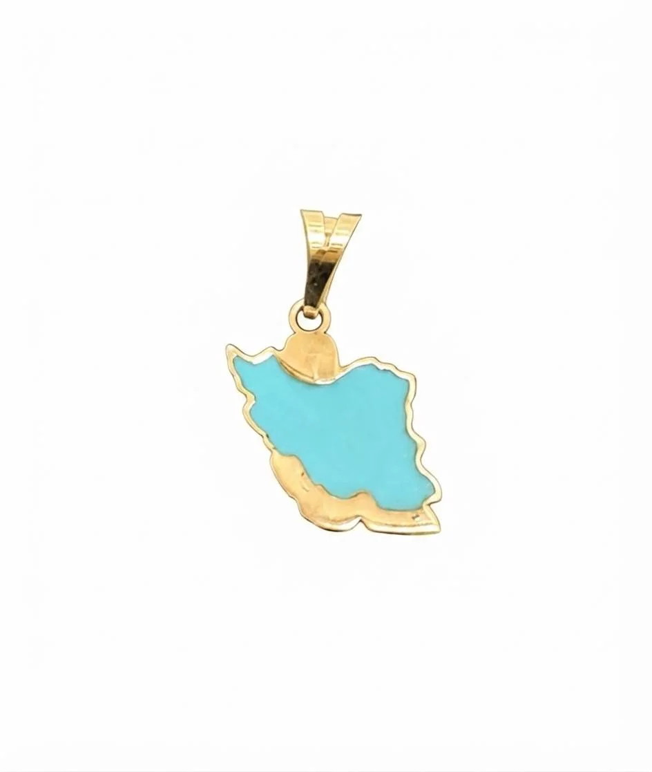آویز ایران با میناکاری