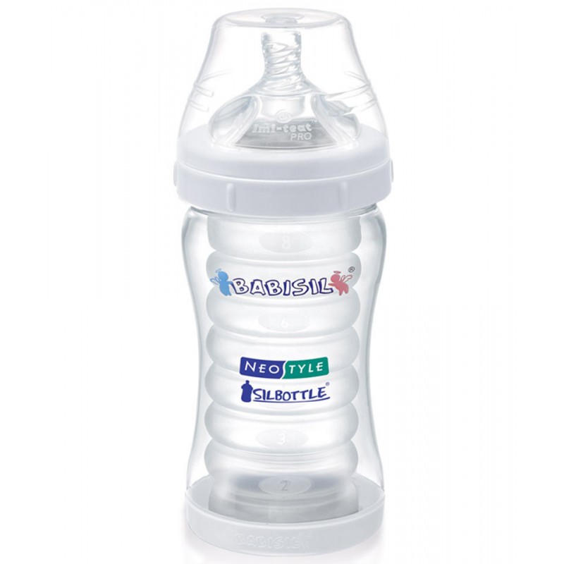 شیشه شیر سیل باتل سفید 220 میل بیبی سیل Babisil