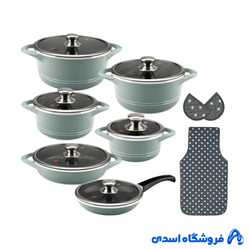 سرویس قابلمه 15 پارچه ام جی اس طرح ایتالیا B