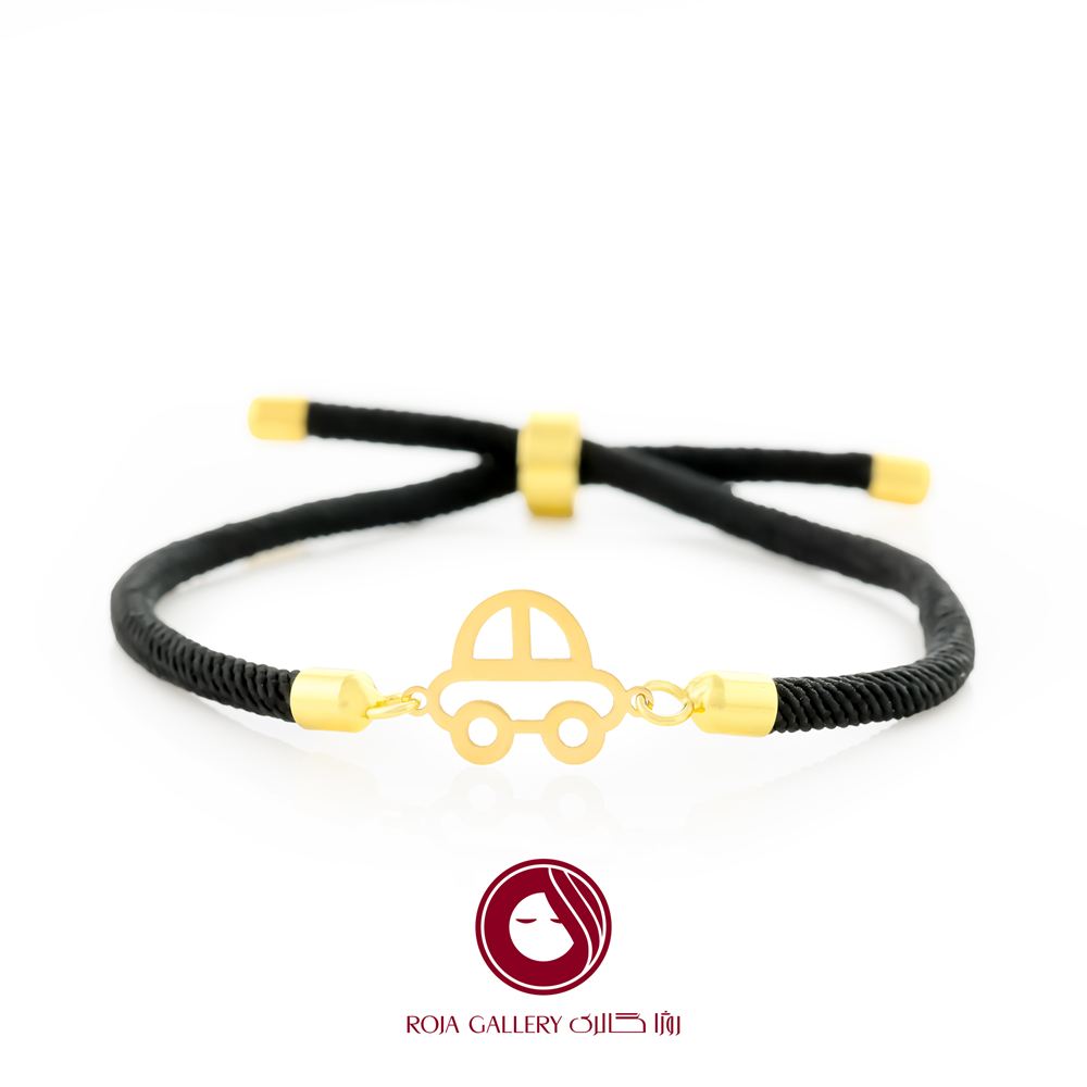 دستبند بند و طلا طرح ماشین - کد CB - 83271