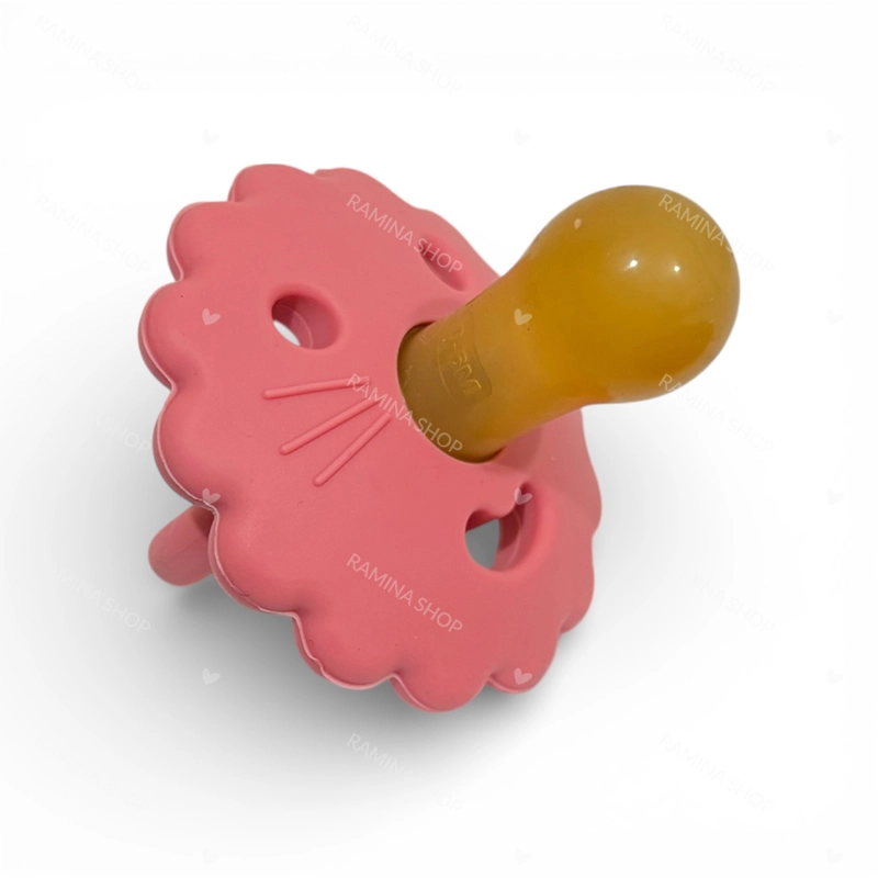 پستانک سیلیکونی دخترانه بالای 6 ماه طرح شیر آمریکو بیبی Americo Baby