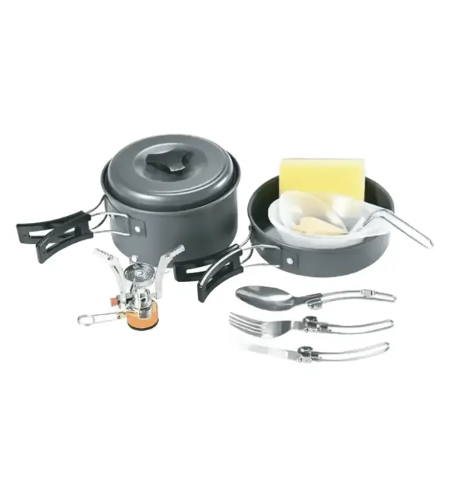 خرید ست ظروف کمپینگ 10 در 1 گرین لاین مدل GN10N1COOKBK قیمت روز