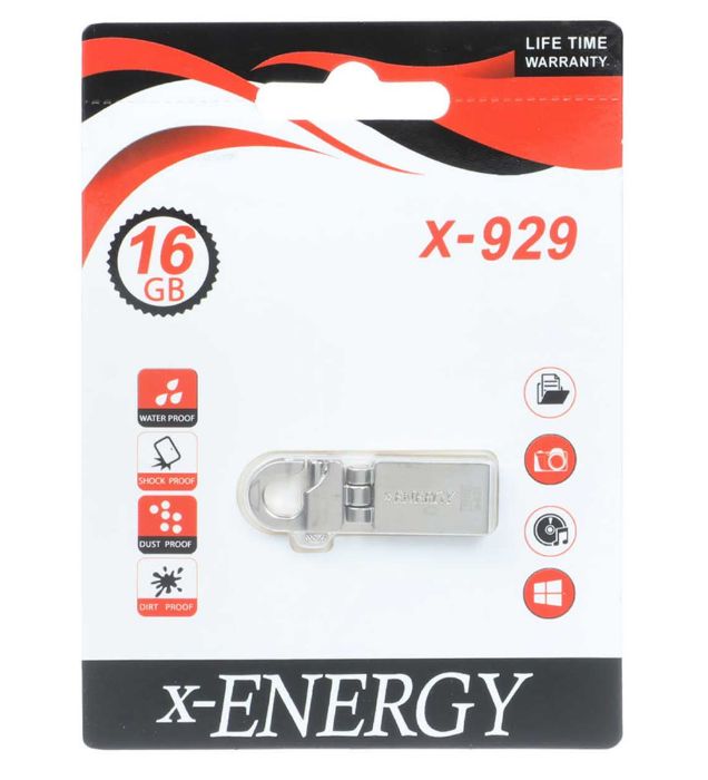 خرید فلش مموری ایکس انرژی مدل X-929 USB2.0 ظرفیت 16 گیگابایت قیمت روز
