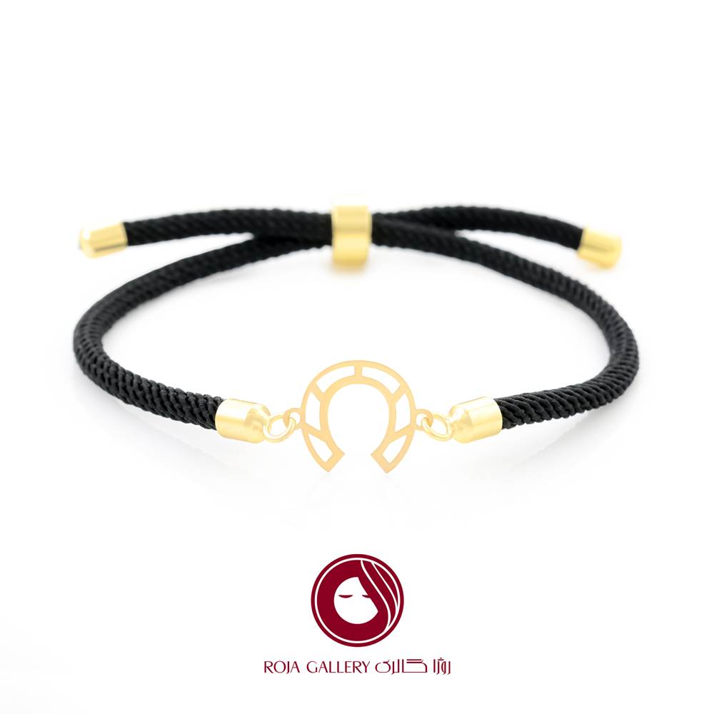 دستبند بند و طلا طرح نعل- کد CB - 83309