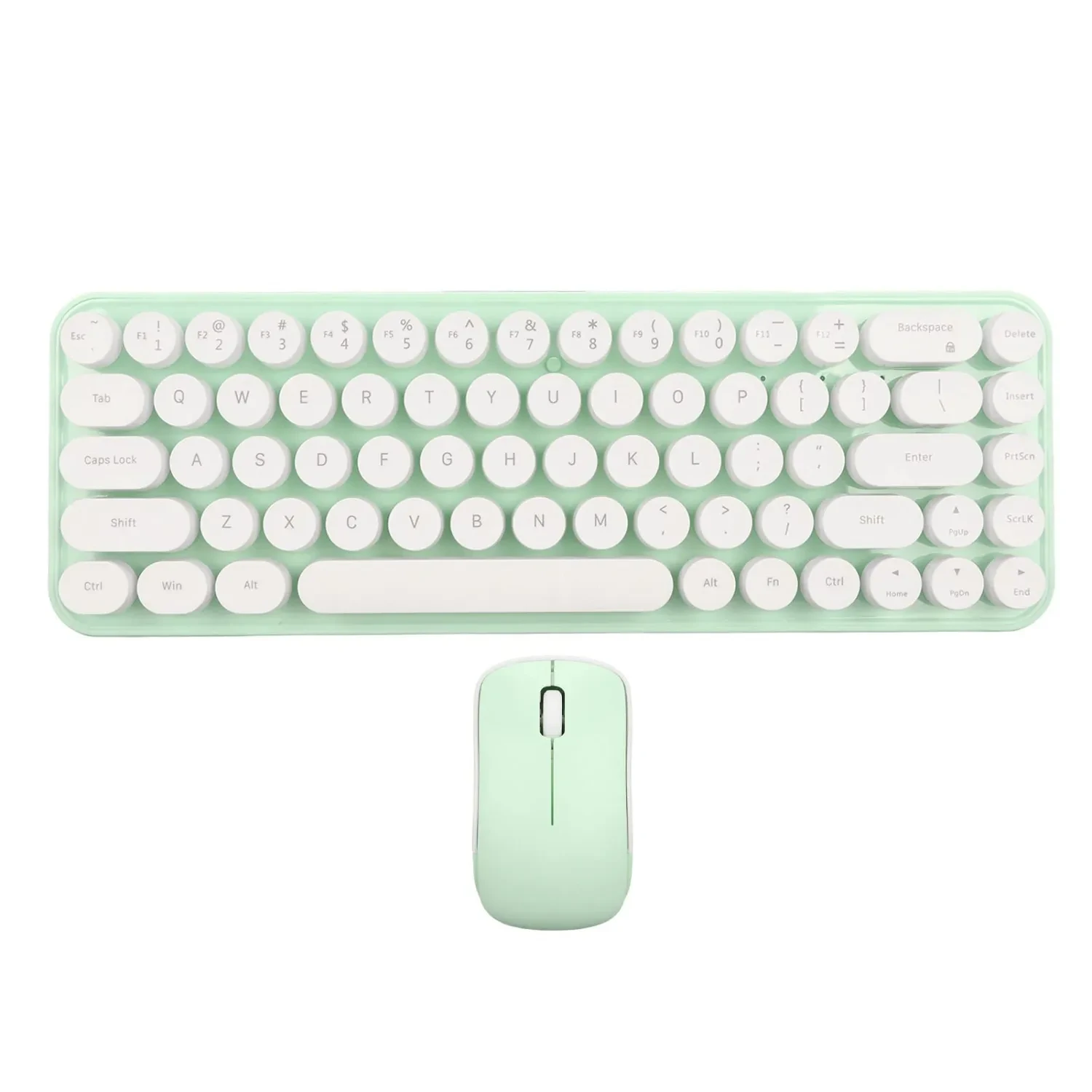 کیبورد و ماوس بی‌سیم مافی i Bean Pure White Green