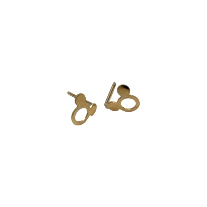 گوشواره طلا 18 عیار زنانه طرح میکی مدل ESG18