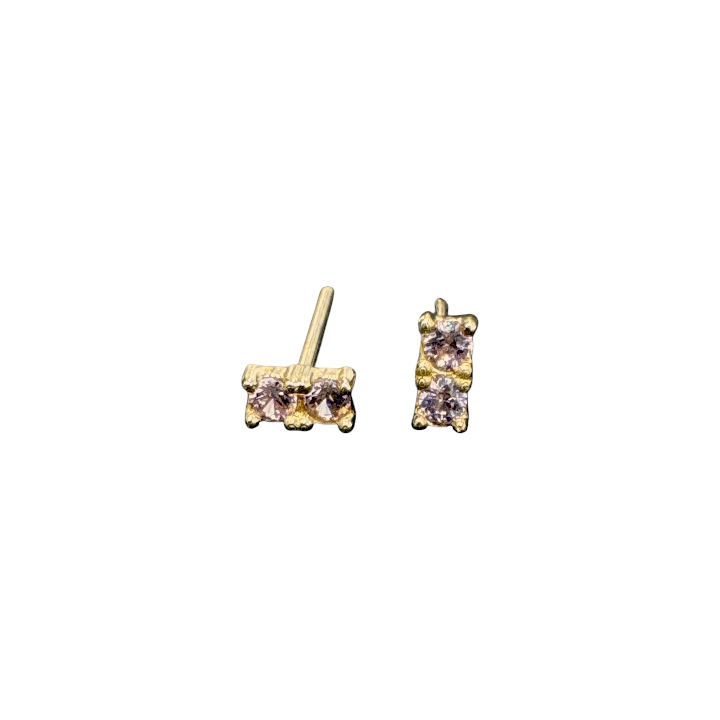 گوشواره طلا 18 عیار زنانه طرح باگت مدل ESG5