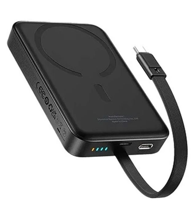 خرید پاوربانک 30W باسئوس مدل Magnetic Mini Wireless Fast Charge Type-C ظرفیت 10000 میلی آمپر ساعت قیمت روز
