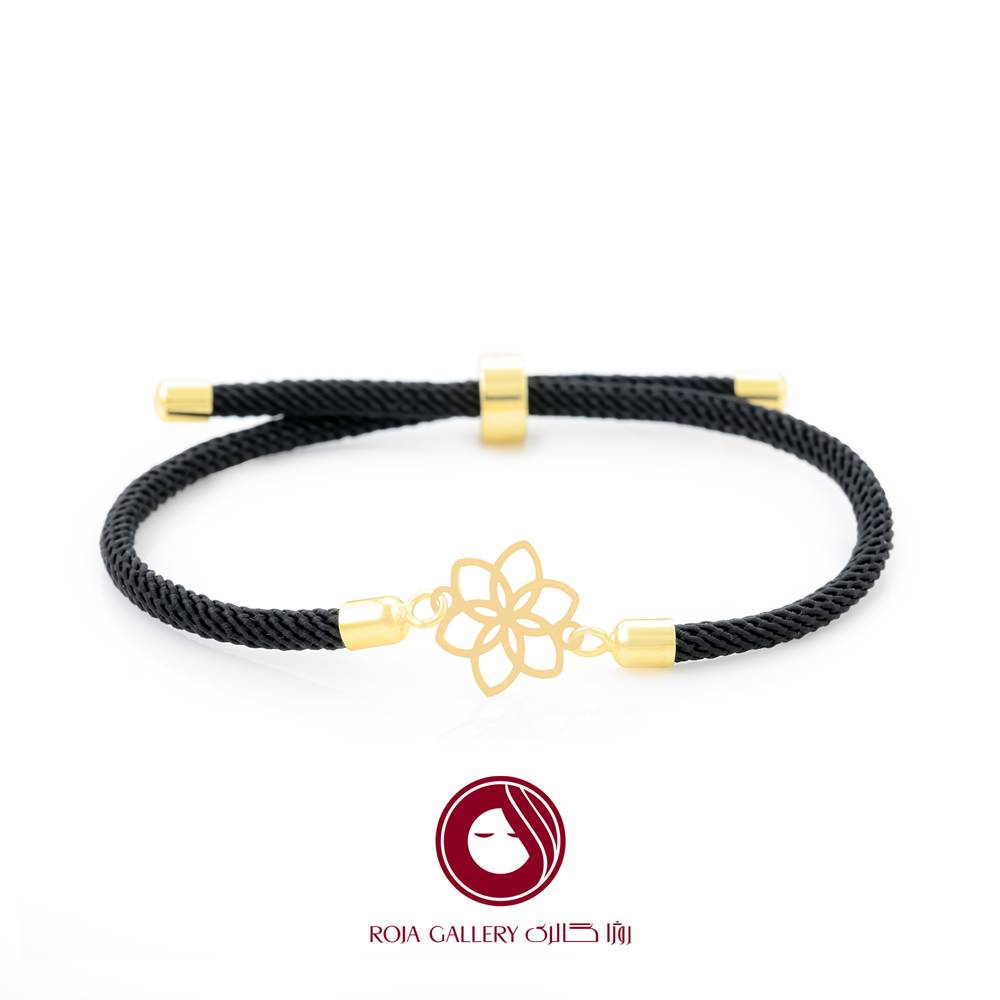 دستبند بند و طلا طرح اسلیمی - کد CB - 83253